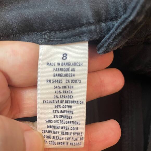 American Eagle AE Stretch Womens Size 8 Navy Chino Shorts Pockets - Picture 4 of 4